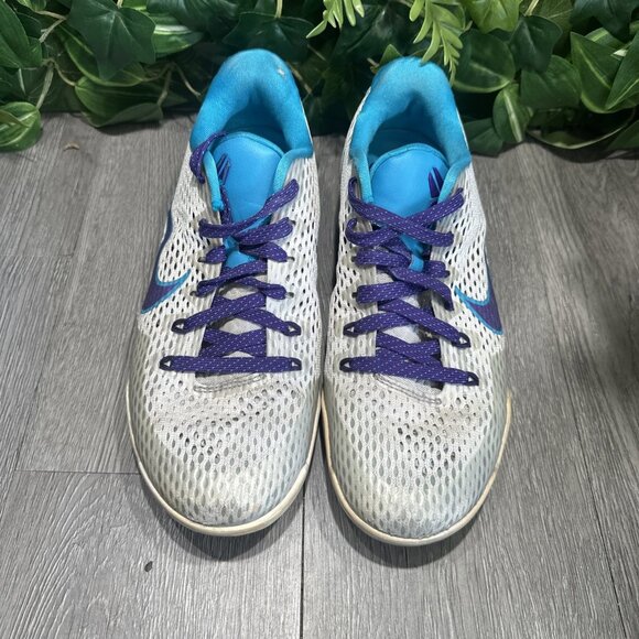 Nike Shoes Mens 7.5 Kobe XI 11 Low Draft Day White/Purple/Blue 836183-154 VGC main image 5